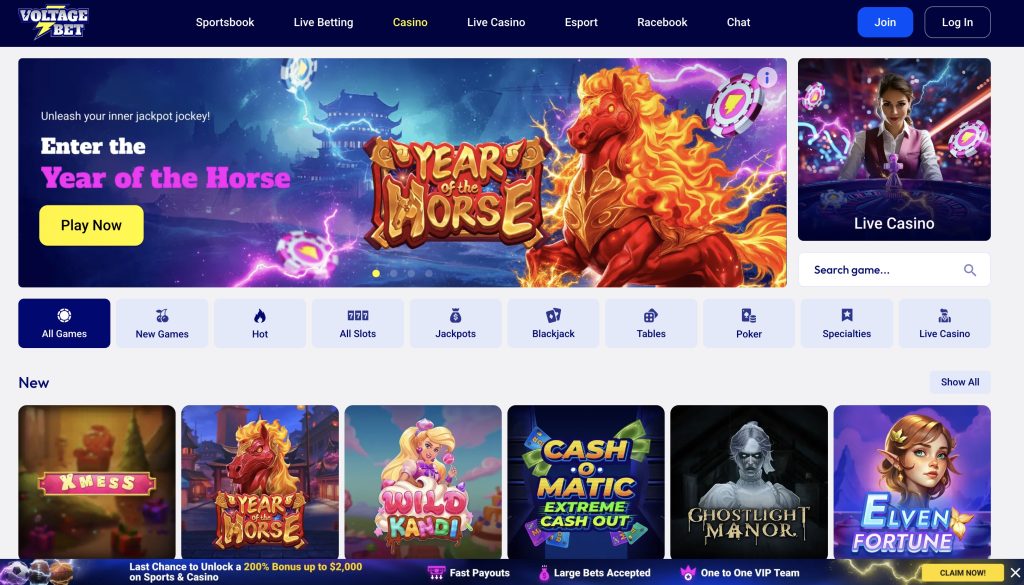 VoltageBet Casino Online Real Money